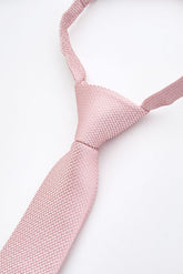 Junior Pink Textured Tie